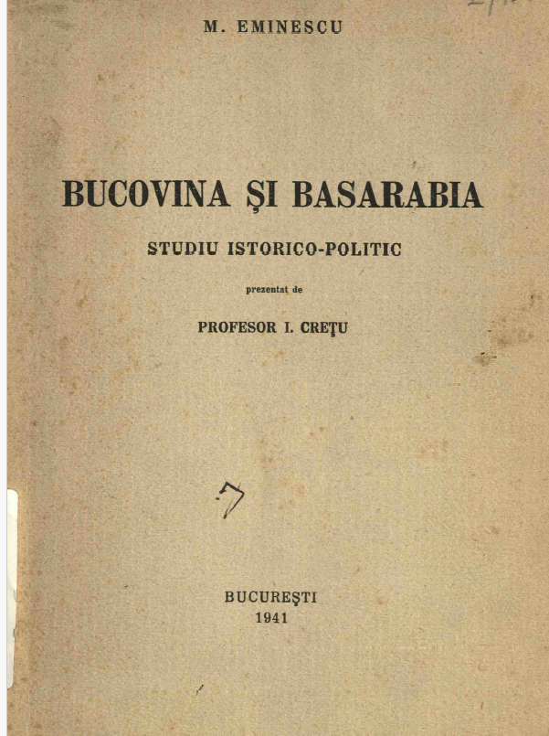 Bucovina si Basarabia